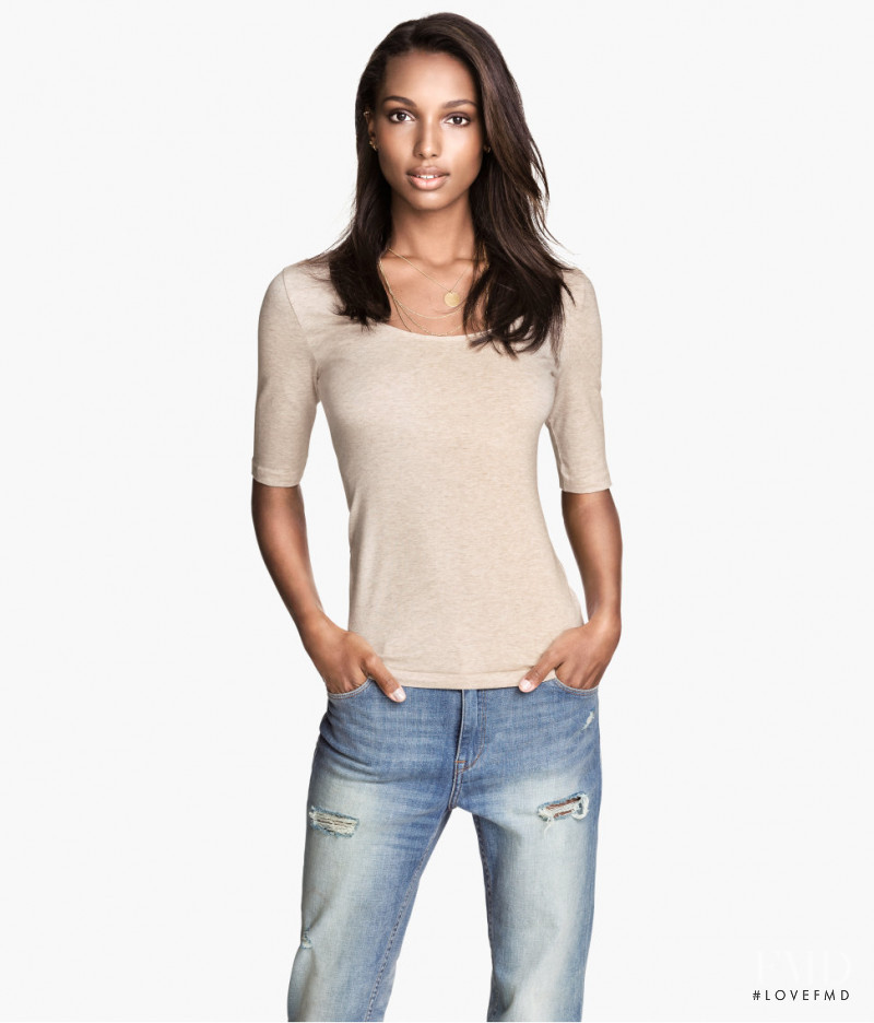 Jasmine Tookes featured in  the H&M catalogue for Fall 2014