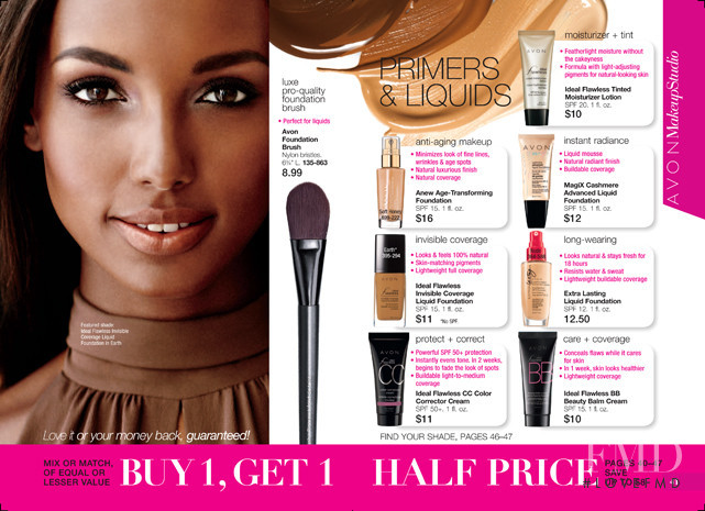 Jasmine Tookes featured in  the AVON catalogue for Summer 2015