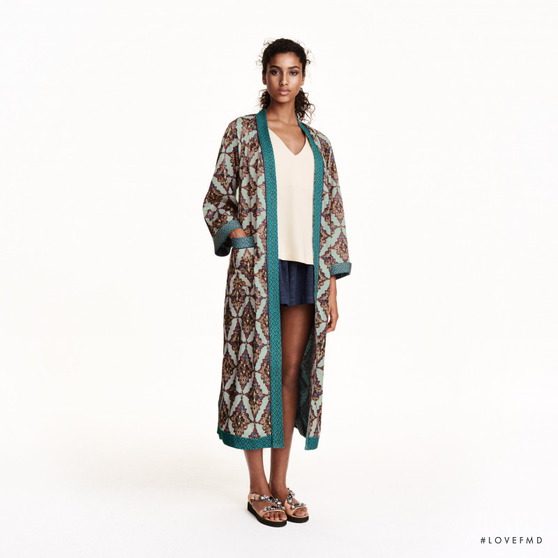 Imaan Hammam featured in  the H&M catalogue for Summer 2015