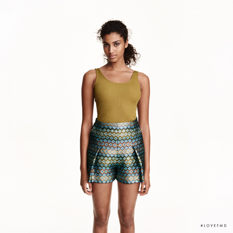 Imaan Hammam featured in  the H&M catalogue for Summer 2015