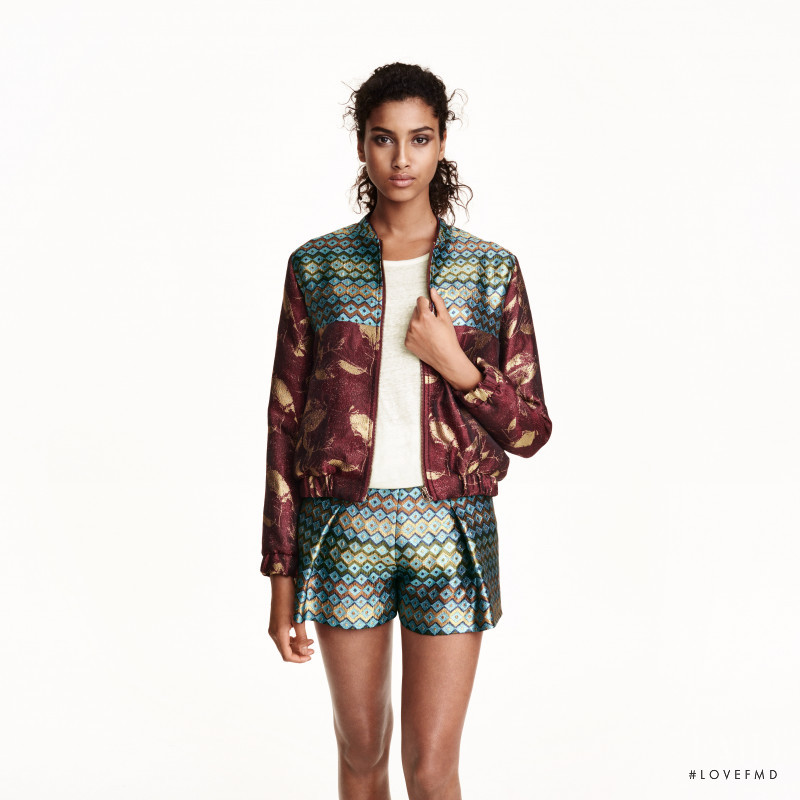 Imaan Hammam featured in  the H&M catalogue for Summer 2015