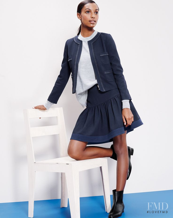 Jasmine Tookes featured in  the J.Crew lookbook for Pre-Fall 2014