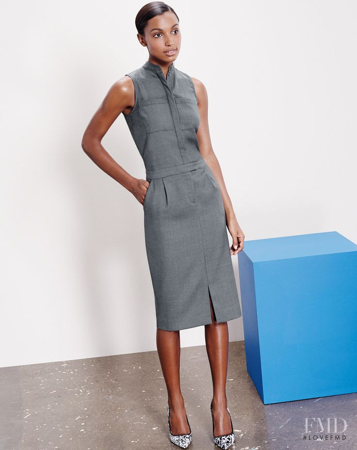 Jasmine Tookes featured in  the J.Crew lookbook for Pre-Fall 2014