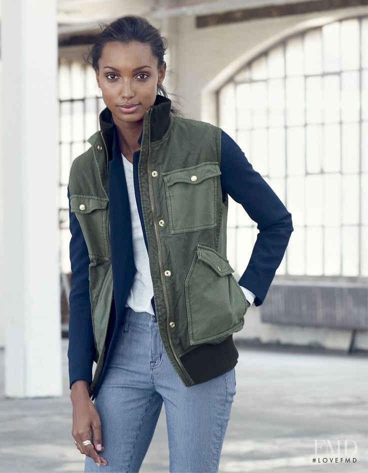 Jasmine Tookes featured in  the J.Crew lookbook for Pre-Fall 2014