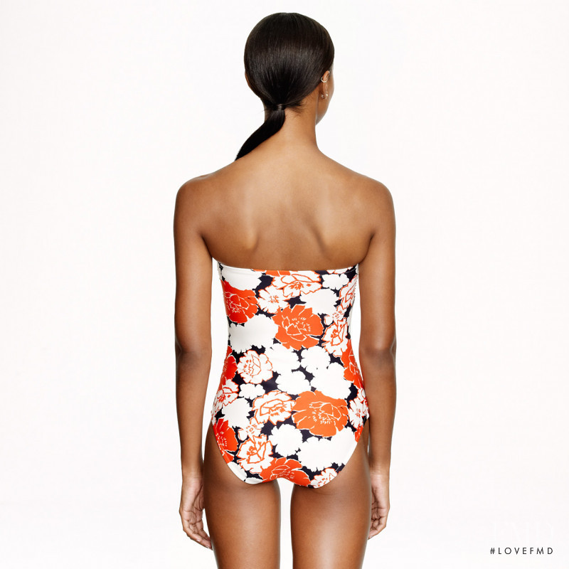 Jasmine Tookes featured in  the J.Crew Swimwear catalogue for Fall 2014