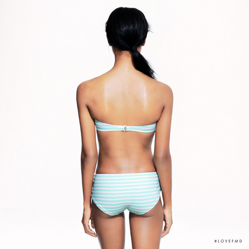 Jasmine Tookes featured in  the J.Crew Swimwear catalogue for Fall 2014