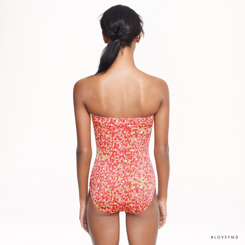 Jasmine Tookes featured in  the J.Crew Swimwear catalogue for Fall 2014