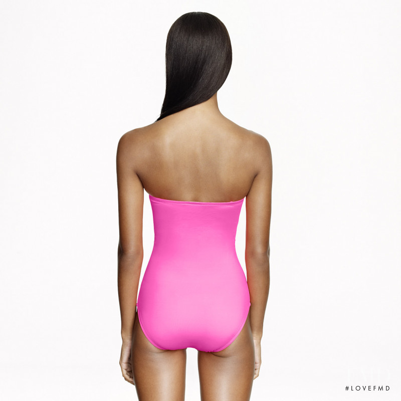 Jasmine Tookes featured in  the J.Crew Swimwear catalogue for Fall 2014