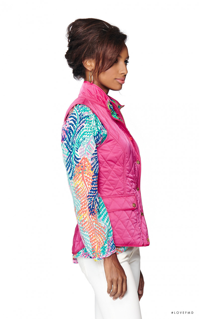 Jasmine Tookes featured in  the Lilly Pulitzer catalogue for Autumn/Winter 2014