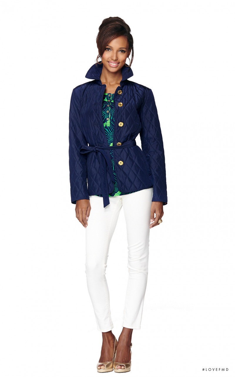 Jasmine Tookes featured in  the Lilly Pulitzer catalogue for Autumn/Winter 2014