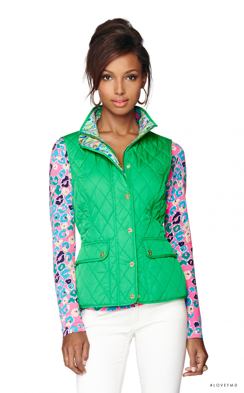 Jasmine Tookes featured in  the Lilly Pulitzer catalogue for Autumn/Winter 2014