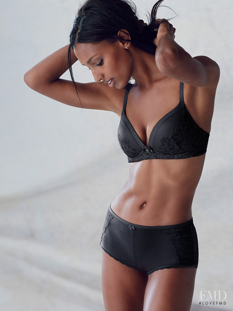 Jasmine Tookes featured in  the Victoria\'s Secret catalogue for Autumn/Winter 2015