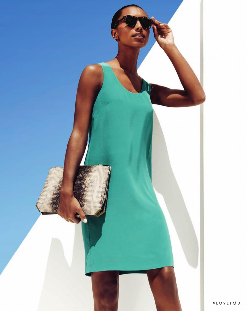 Jasmine Tookes featured in  the J.Crew lookbook for Pre-Fall 2014