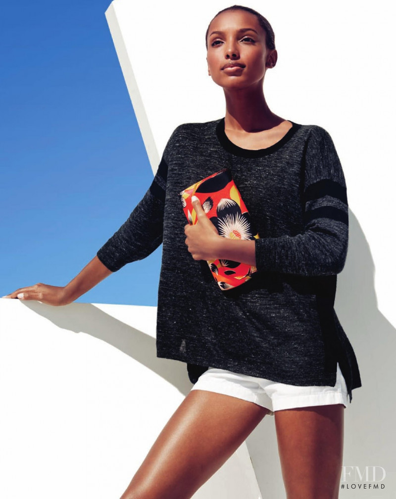 Jasmine Tookes featured in  the J.Crew lookbook for Pre-Fall 2014