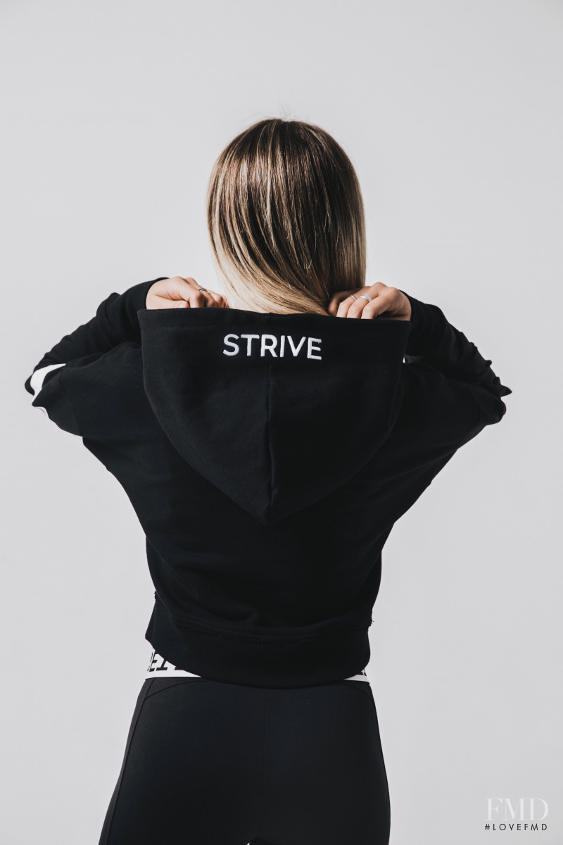 Charly Jordan featured in  the Strive lookbook for Spring/Summer 2018