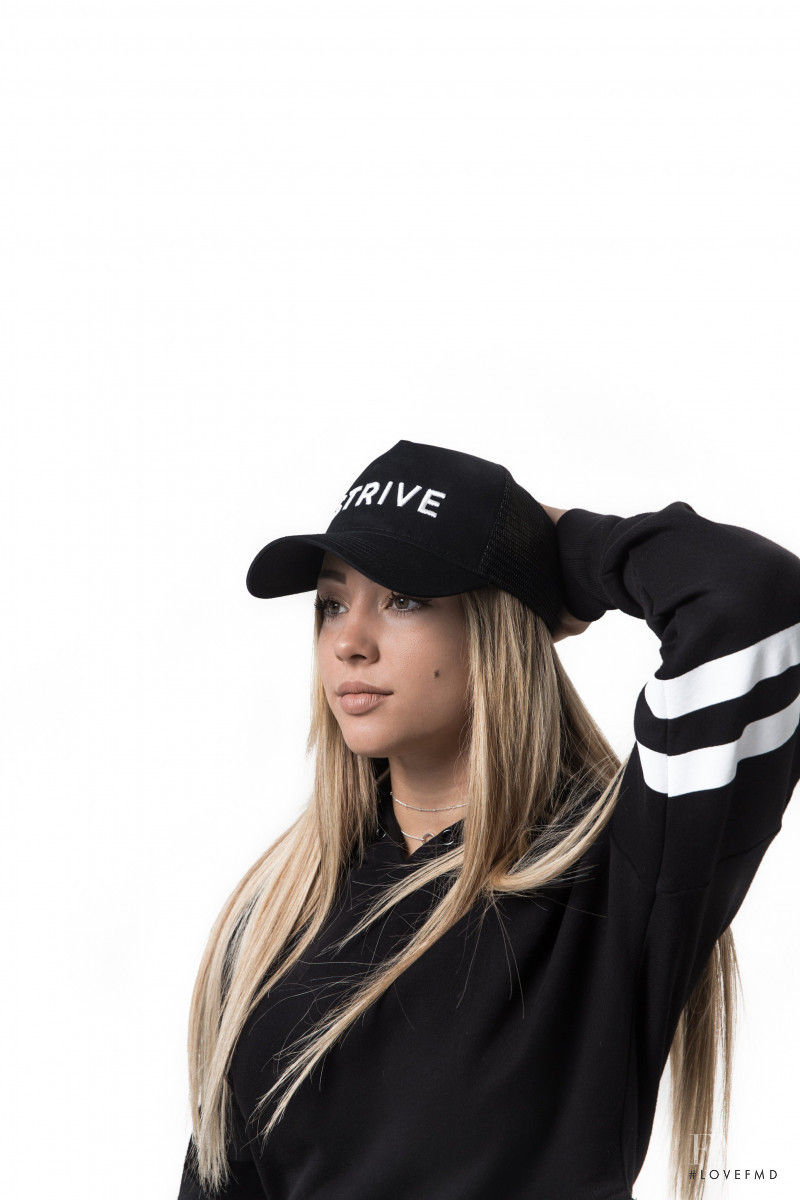 Charly Jordan featured in  the Strive lookbook for Spring/Summer 2018