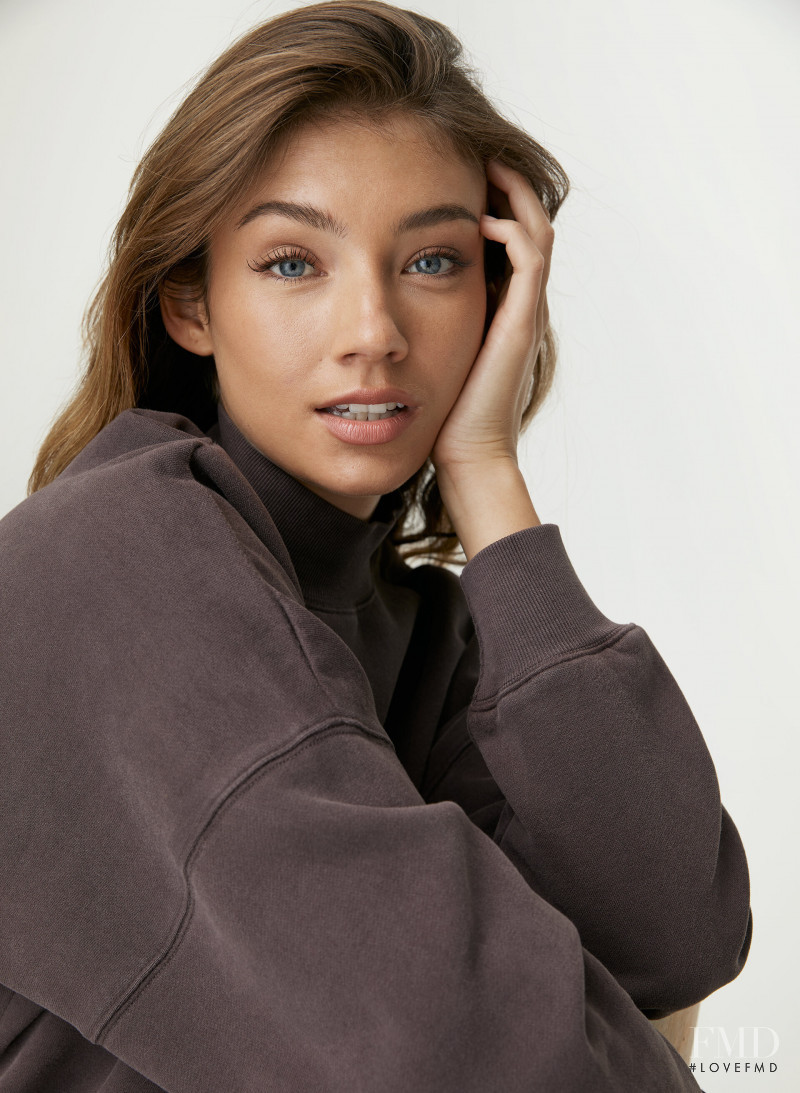Lorena Rae featured in  the Aritzia catalogue for Autumn/Winter 2019