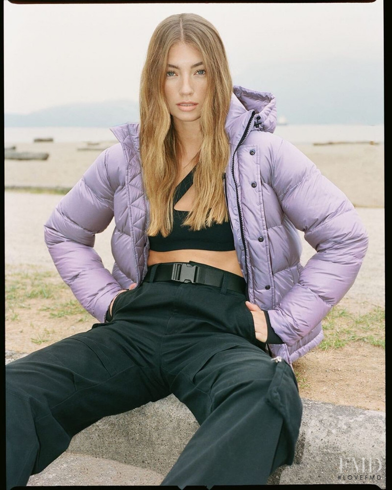 Lorena Rae featured in  the Aritzia catalogue for Autumn/Winter 2019