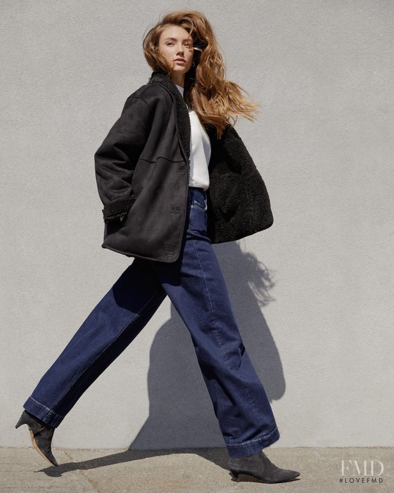 Lorena Rae featured in  the Aritzia catalogue for Autumn/Winter 2019