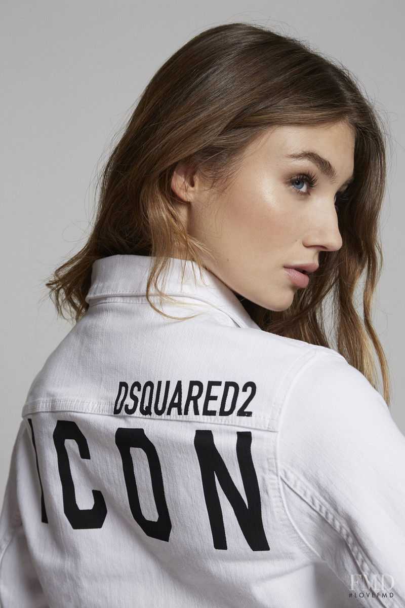 Lorena Rae featured in  the DSquared2 catalogue for Spring/Summer 2020