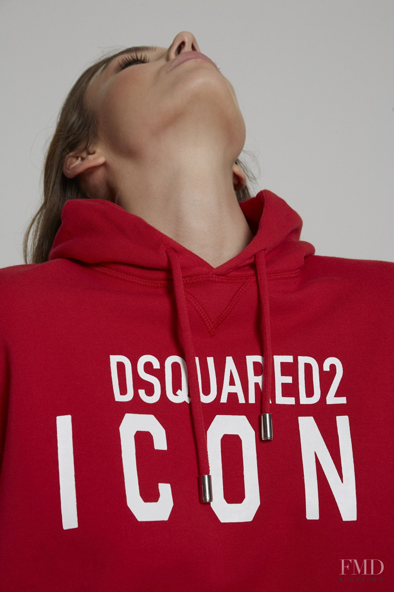 Lorena Rae featured in  the DSquared2 catalogue for Spring/Summer 2020