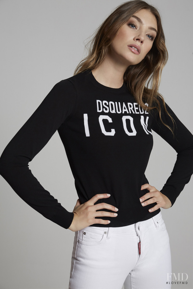 Lorena Rae featured in  the DSquared2 catalogue for Spring/Summer 2020