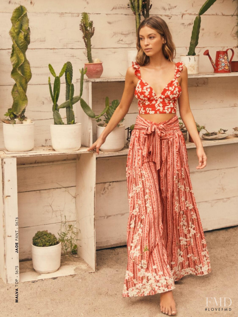 Lorena Rae featured in  the Agua Bendita lookbook for Spring/Summer 2020