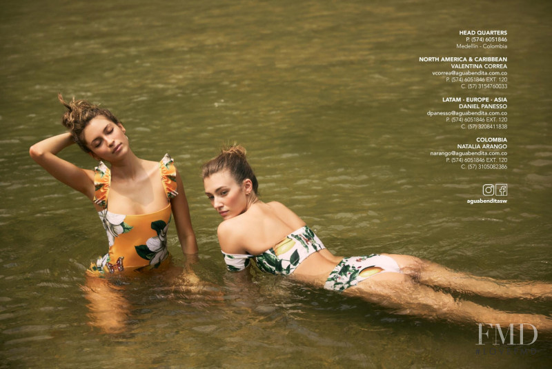 Lorena Rae featured in  the Agua Bendita lookbook for Spring/Summer 2020