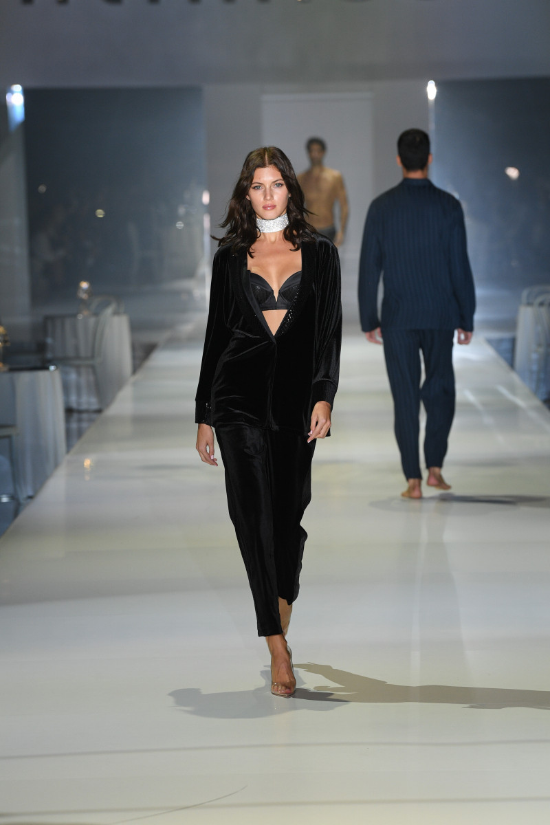 Valery Kaufman featured in  the Intimissimi fashion show for Spring/Summer 2020