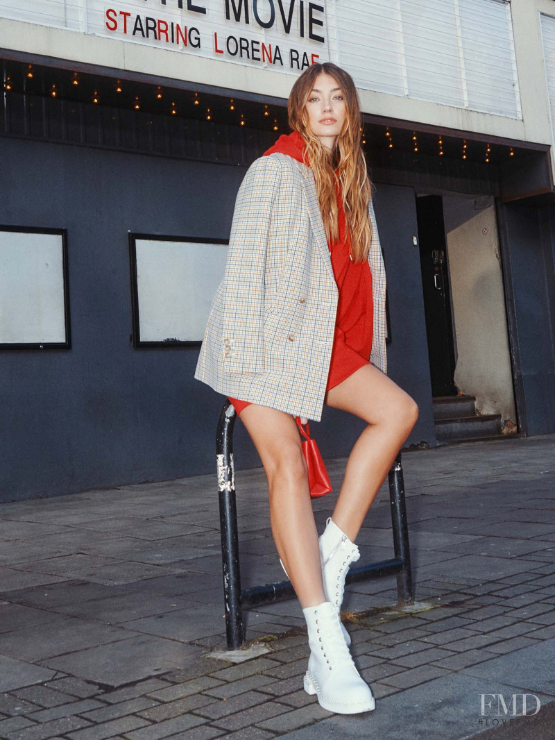Lorena Rae featured in  the About You catalogue for Resort 2020
