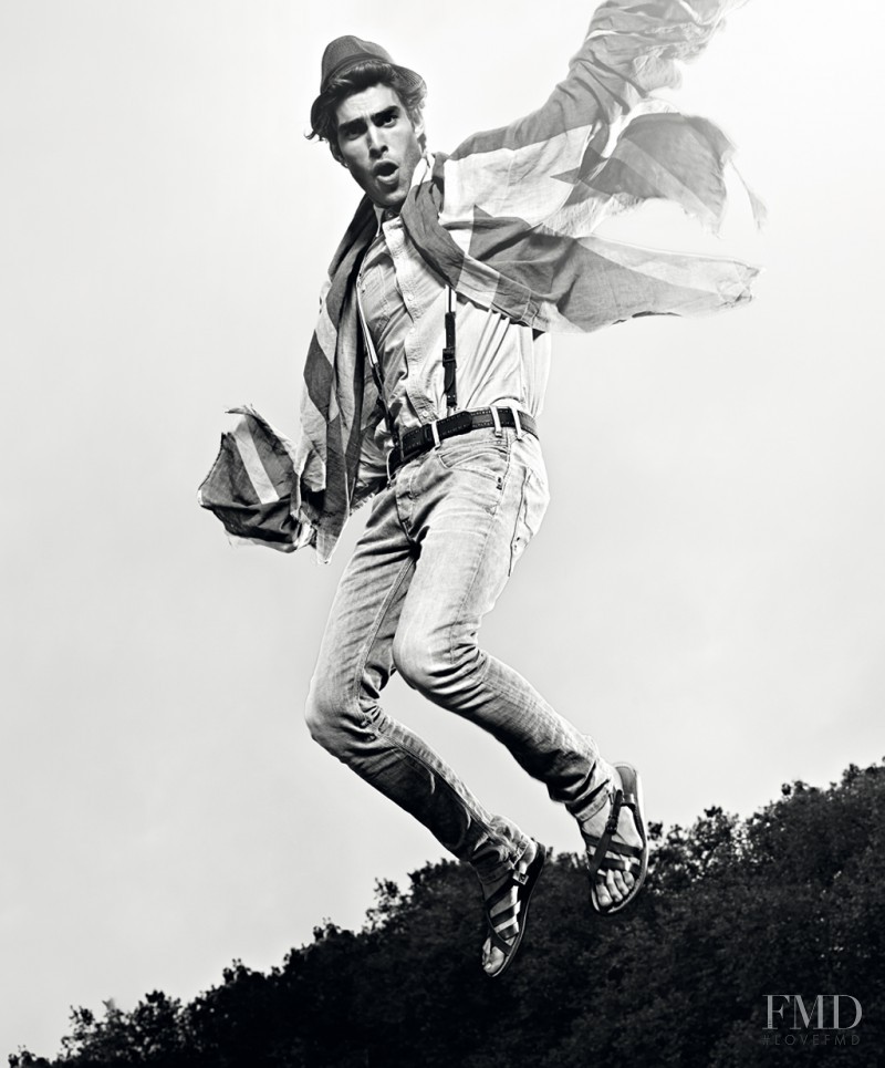 Jon Kortajarena featured in  the Pepe Jeans London advertisement for Spring/Summer 2011