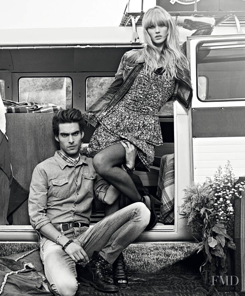 Anne Vyalitsyna featured in  the Pepe Jeans London advertisement for Spring/Summer 2011