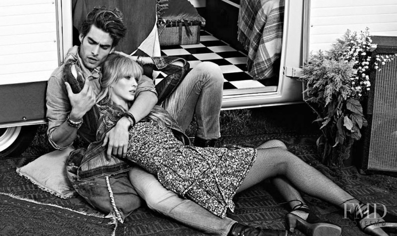 Anne Vyalitsyna featured in  the Pepe Jeans London advertisement for Spring/Summer 2011