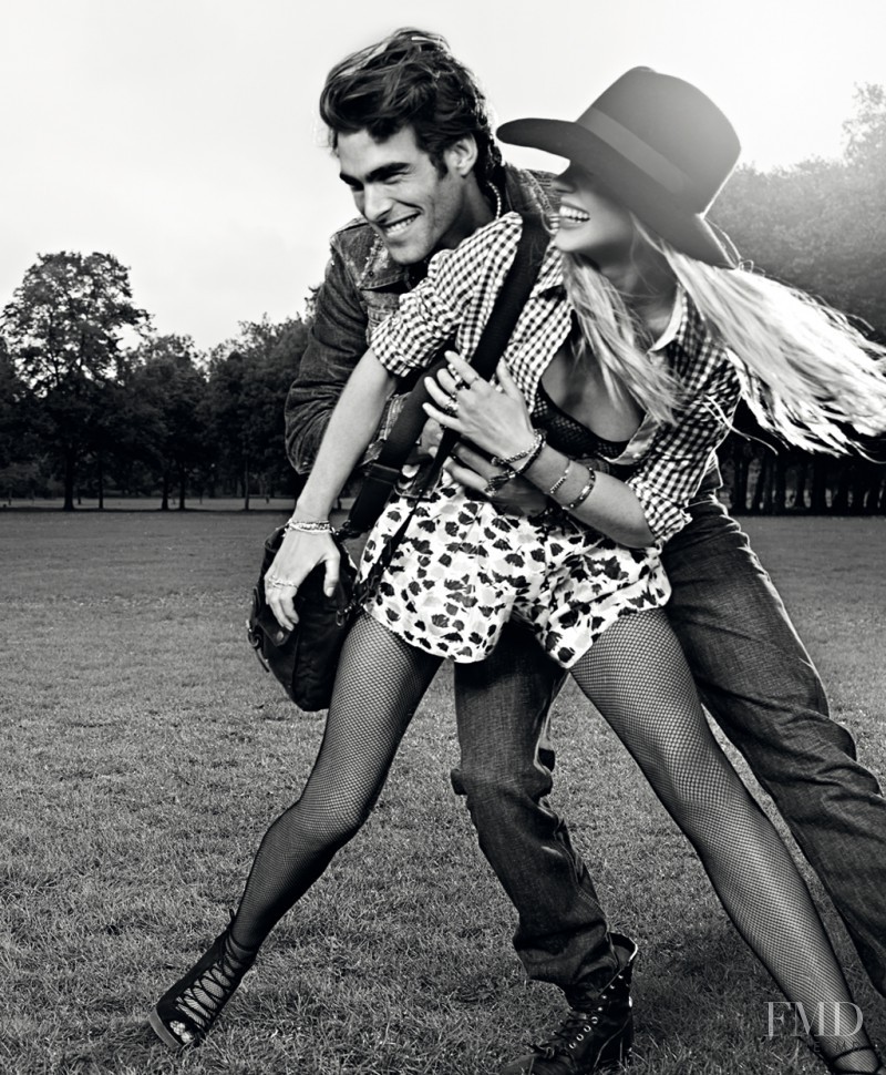 Anne Vyalitsyna featured in  the Pepe Jeans London advertisement for Spring/Summer 2011