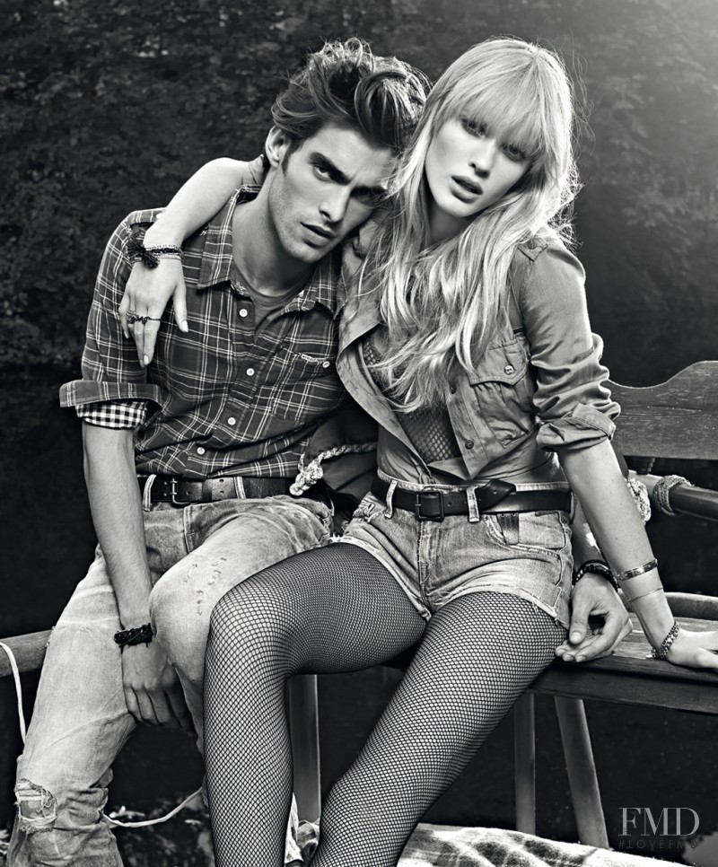 Anne Vyalitsyna featured in  the Pepe Jeans London advertisement for Spring/Summer 2011