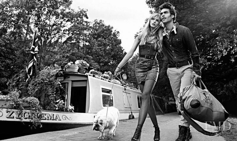 Anne Vyalitsyna featured in  the Pepe Jeans London advertisement for Spring/Summer 2011