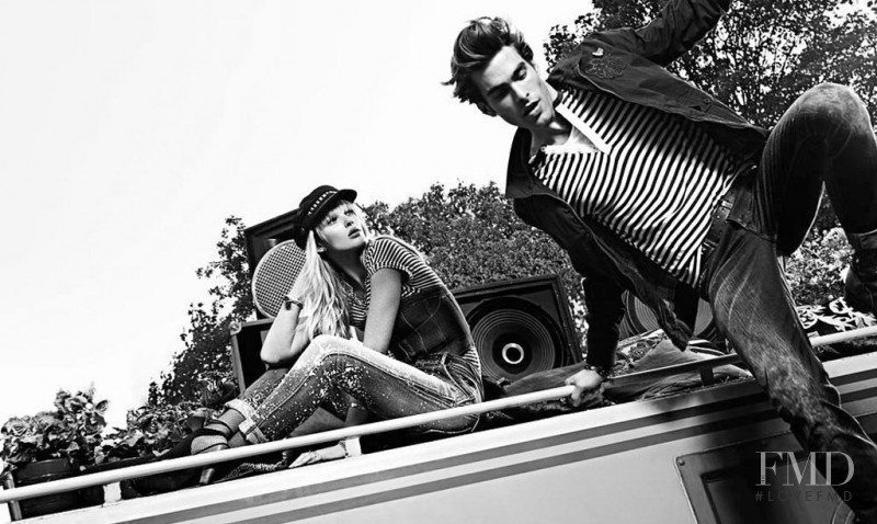 Anne Vyalitsyna featured in  the Pepe Jeans London advertisement for Spring/Summer 2011