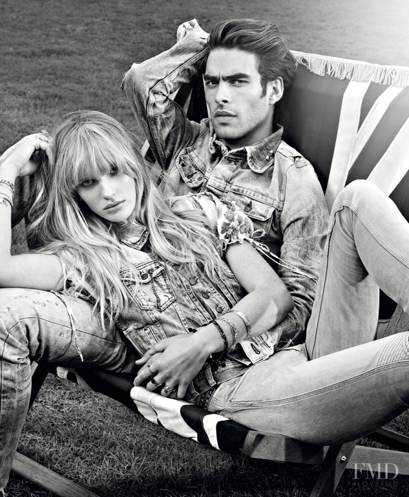 Anne Vyalitsyna featured in  the Pepe Jeans London advertisement for Spring/Summer 2011