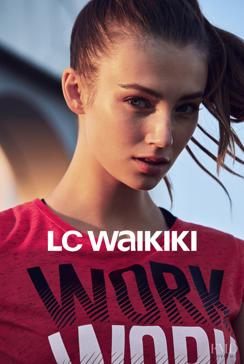 Lorena Rae featured in  the LC Waikiki advertisement for Autumn/Winter 2016