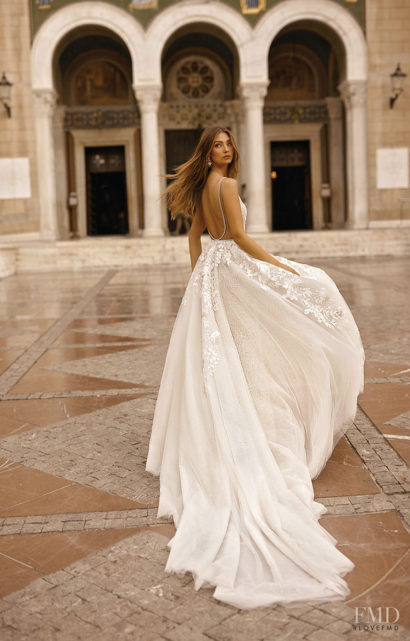 Lorena Rae featured in  the Berta Bridal lookbook for Autumn/Winter 2018