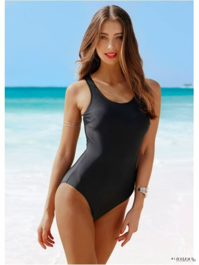 Lorena Rae featured in  the Bonprix Swimwear catalogue for Spring/Summer 2019