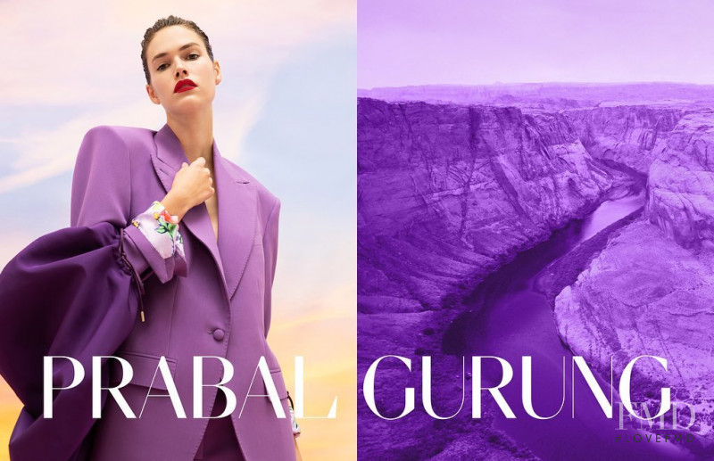 Vanessa Moody featured in  the Prabal Gurung American Dreamers advertisement for Spring/Summer 2020