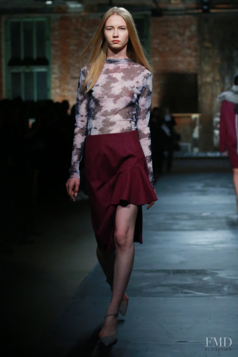 Alexandra Titarenko featured in  the Kaelen fashion show for Autumn/Winter 2014