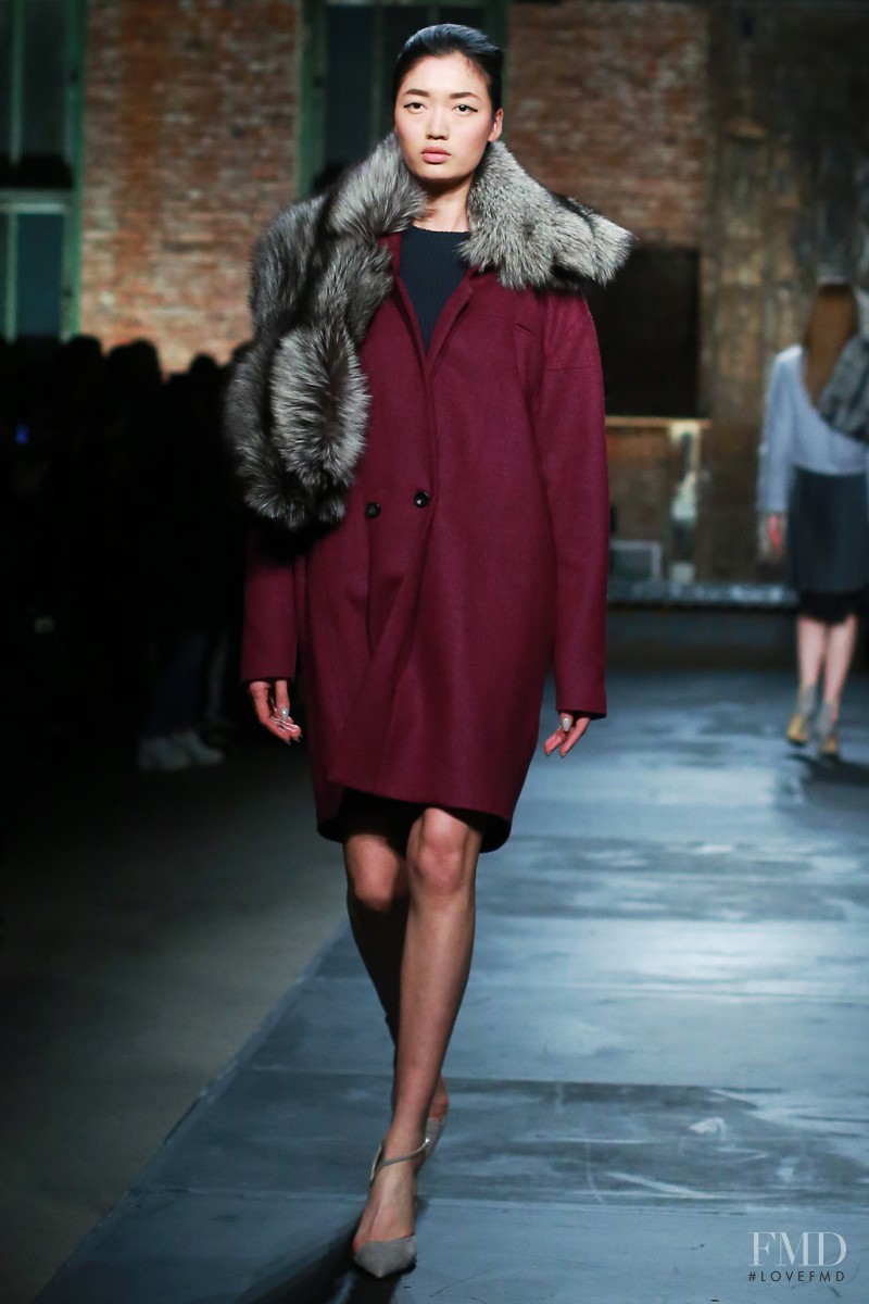 Qi Wen featured in  the Kaelen fashion show for Autumn/Winter 2014