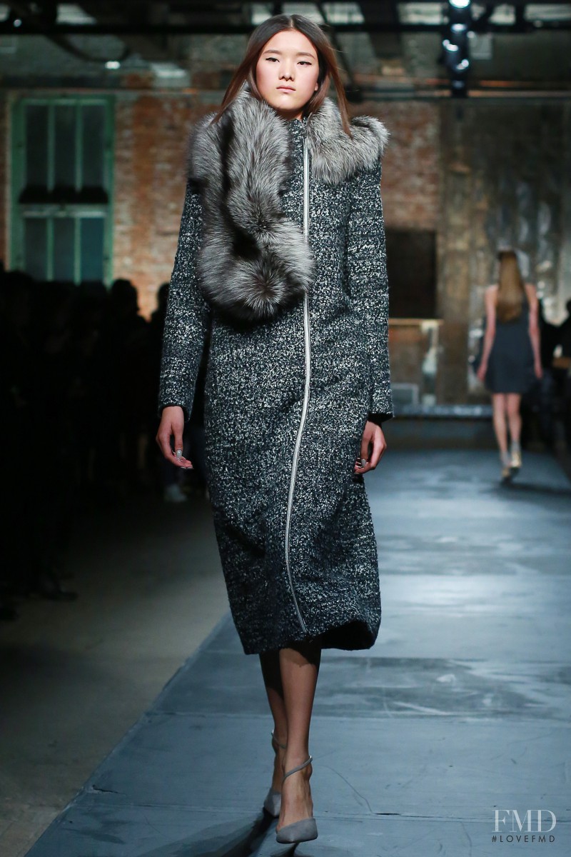 Hui Hui Ma featured in  the Kaelen fashion show for Autumn/Winter 2014