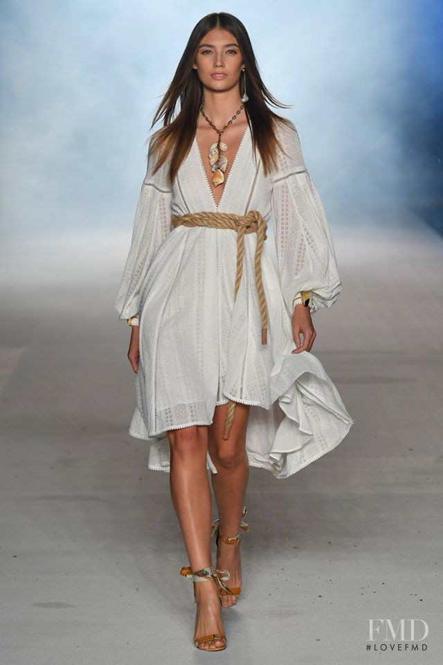 Lorena Rae featured in  the Le Lis Blanc fashion show for Spring/Summer 2019