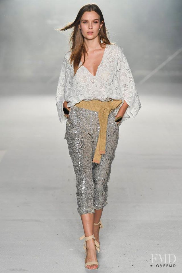 Josephine Skriver featured in  the Le Lis Blanc fashion show for Spring/Summer 2019