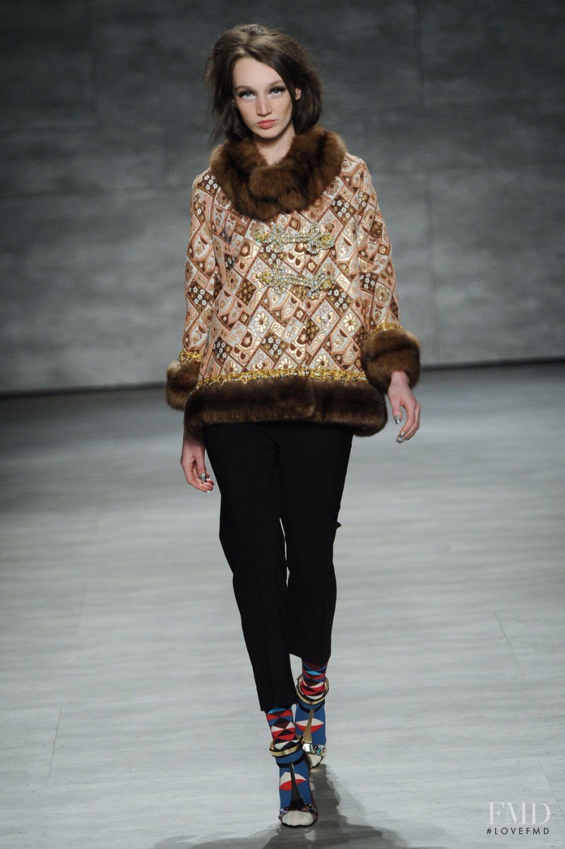 Ali Walsh featured in  the Libertine fashion show for Autumn/Winter 2014