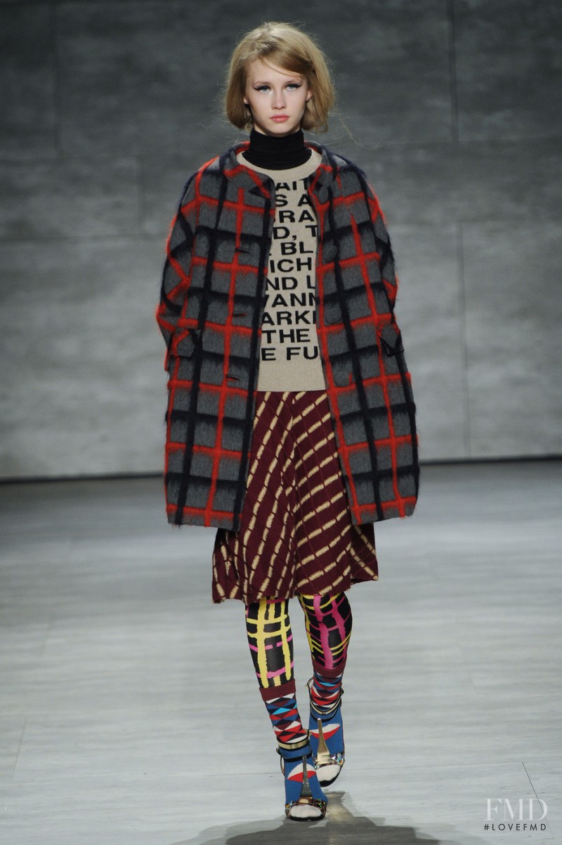 Alexandra Titarenko featured in  the Libertine fashion show for Autumn/Winter 2014