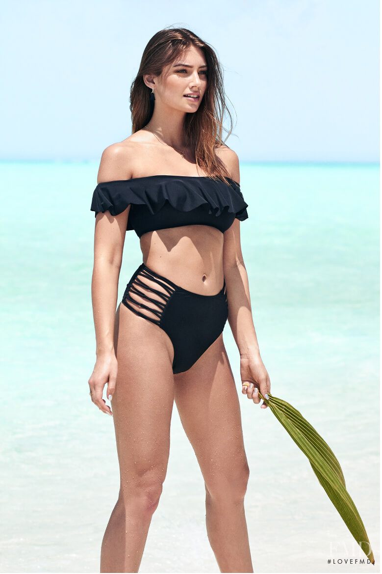 Lorena Rae featured in  the nelly.com Swimwear advertisement for Spring/Summer 2016